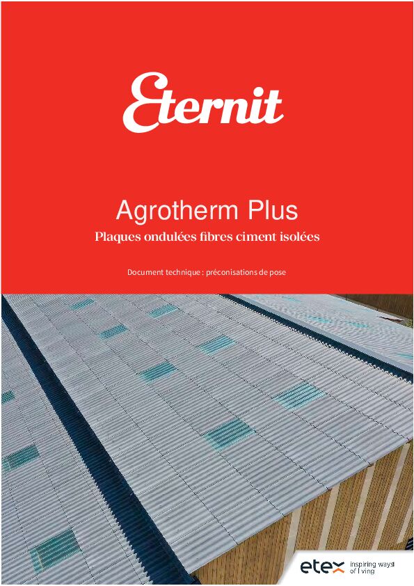 Agrotherm Plus Plaques ondulées fibres ciment isolées